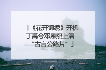 《花开锦绣》开机 丁禹兮邓恩熙上演“古言公路片”