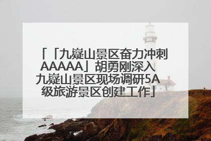 「九嶷山景区奋力冲刺AAAAA」胡勇刚深入九嶷山景区现场调研5A级旅游景区创建工作