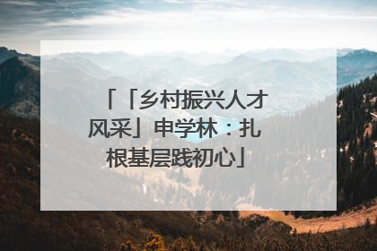 「乡村振兴人才风采」申学林：扎根基层践初心