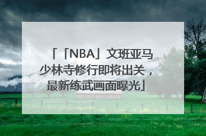 「NBA」文班亚马少林寺修行即将出关，最新练武画面曝光