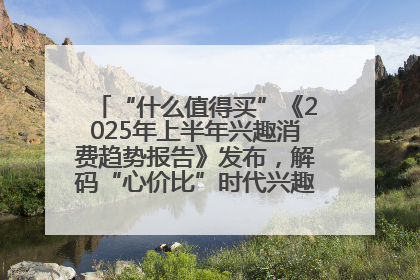 “什么值得买”《2025年上半年兴趣消费趋势报告》发布，解码“心价比”时代兴趣消费新范式