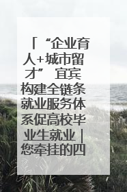 “企业育人+城市留才” 宜宾构建全链条就业服务体系促高校毕业生就业｜您牵挂的四川