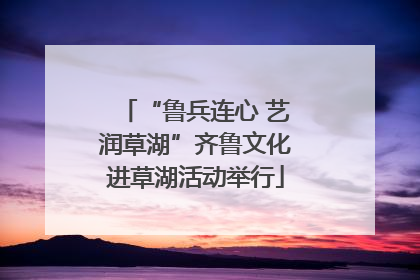 “鲁兵连心 艺润草湖”齐鲁文化进草湖活动举行