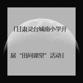 甘肃灵台城南小学开展“田间课堂”活动