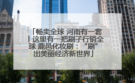 畅卖全球 河南有一套丨这里有一把刷子行销全球 鹿邑化妆刷：“刷”出美丽经济新世界