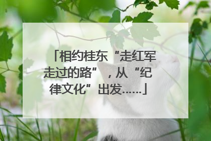 相约桂东“走红军走过的路”，从“纪律文化”出发……