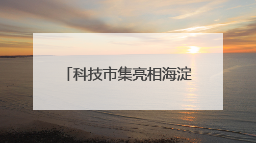 科技市集亮相海淀公园 前沿成果“飞入寻常百姓家”