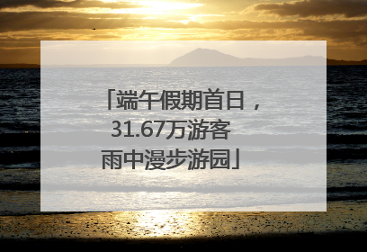 端午假期首日，31.67万游客雨中漫步游园