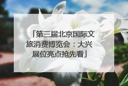 第三届北京国际文旅消费博览会：大兴展位亮点抢先看