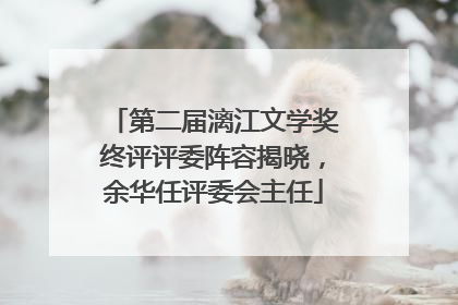 第二届漓江文学奖终评评委阵容揭晓，余华任评委会主任