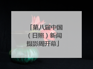 第八届中国（日照）新闻摄影周开幕