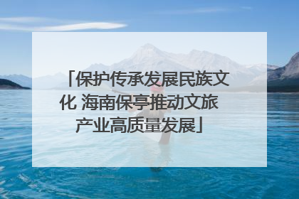 保护传承发展民族文化 海南保亭推动文旅产业高质量发展