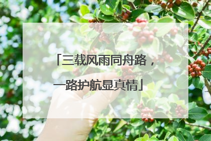 三载风雨同舟路，一路护航显真情