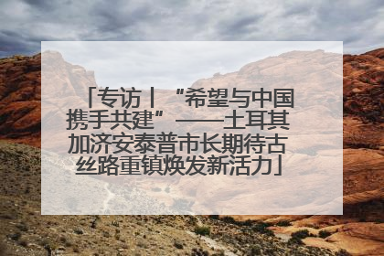 专访丨“希望与中国携手共建”——土耳其加济安泰普市长期待古丝路重镇焕发新活力