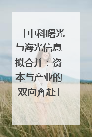中科曙光与海光信息拟合并：资本与产业的双向奔赴