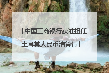 中国工商银行获准担任土耳其人民币清算行