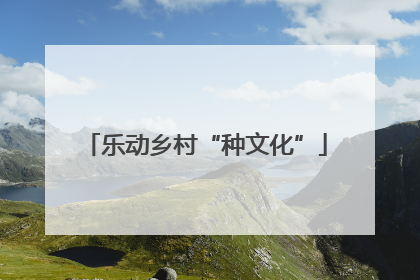 乐动乡村“种文化”