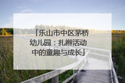 乐山市中区茅桥幼儿园：扎辫活动中的童趣与成长