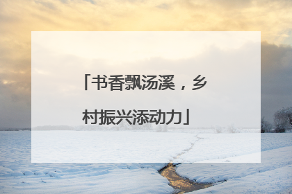 书香飘汤溪，乡村振兴添动力