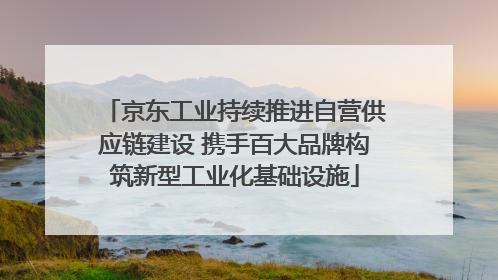 京东工业持续推进自营供应链建设 携手百大品牌构筑新型工业化基础设施