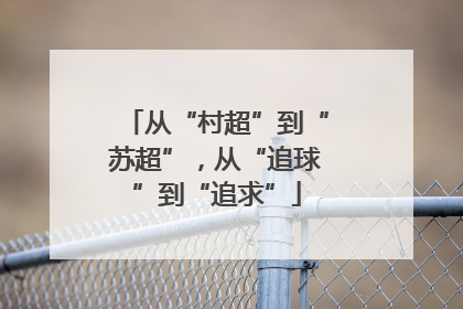 从“村超”到“苏超”，从“追球”到“追求”