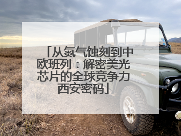 从氮气蚀刻到中欧班列：解密美光芯片的全球竞争力西安密码