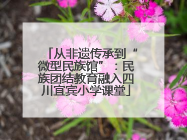 从非遗传承到“微型民族馆”：民族团结教育融入四川宜宾小学课堂
