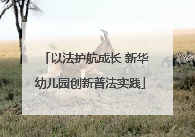 以法护航成长 新华幼儿园创新普法实践