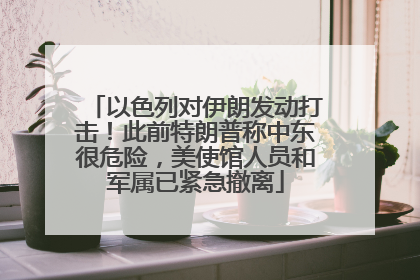以色列对伊朗发动打击！此前特朗普称中东很危险，美使馆人员和军属已紧急撤离