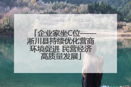 企业家坐C位——淅川县持续优化营商环境促进 民营经济高质量发展