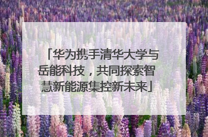 华为携手清华大学与岳能科技，共同探索智慧新能源集控新未来
