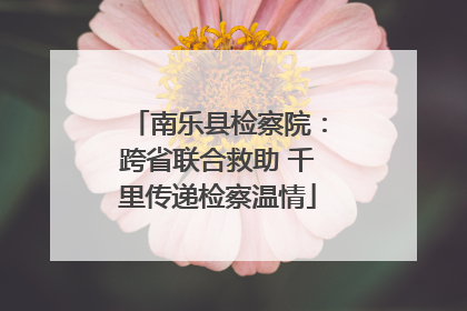 南乐县检察院：跨省联合救助 千里传递检察温情
