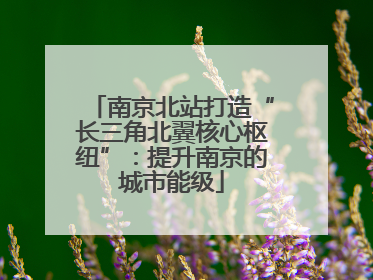 南京北站打造“长三角北翼核心枢纽”：提升南京的城市能级