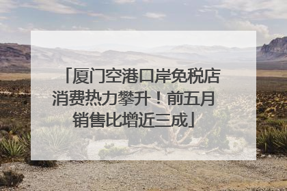 厦门空港口岸免税店消费热力攀升！前五月销售比增近三成