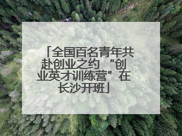 全国百名青年共赴创业之约 “创业英才训练营”在长沙开班