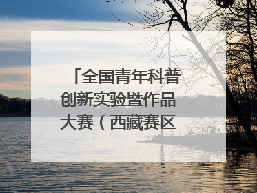 全国青年科普创新实验暨作品大赛（西藏赛区）复赛关注智慧环保等主题
