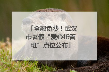 全部免费！武汉市暑假“爱心托管班”点位公布