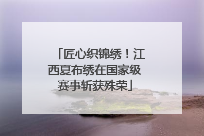 匠心织锦绣！江西夏布绣在国家级赛事斩获殊荣