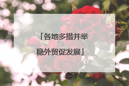 各地多措并举稳外贸促发展