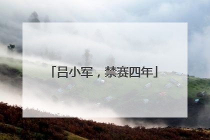 吕小军，禁赛四年