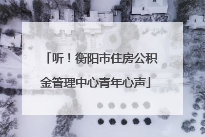 听！衡阳市住房公积金管理中心青年心声