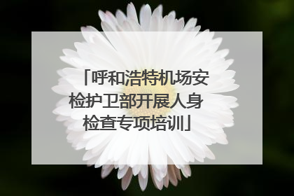 呼和浩特机场安检护卫部开展人身检查专项培训