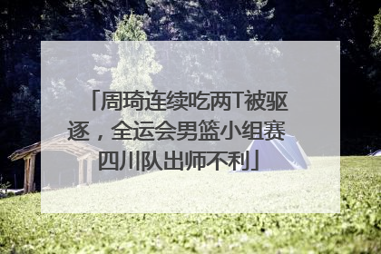 周琦连续吃两T被驱逐，全运会男篮小组赛四川队出师不利