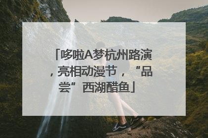 哆啦A梦杭州路演，亮相动漫节，“品尝”西湖醋鱼