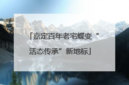 嘉定百年老宅蝶变“活态传承”新地标