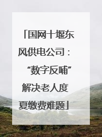 国网十堰东风供电公司：“数字反哺” 解决老人度夏缴费难题