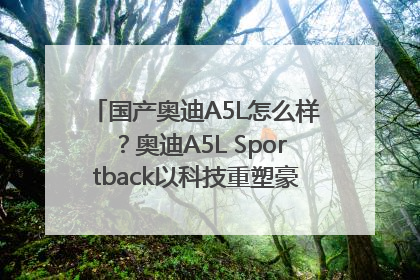 国产奥迪A5L怎么样？奥迪A5L Sportback以科技重塑豪华运动轿车市场格局