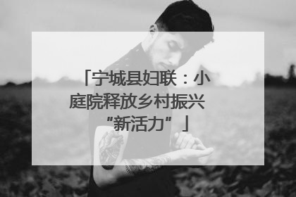 宁城县妇联：小庭院释放乡村振兴“新活力”