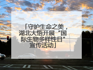 守护生命之美，湖北大悟开展“国际生物多样性日”宣传活动