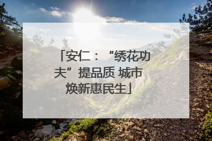 安仁：“绣花功夫”提品质 城市焕新惠民生
